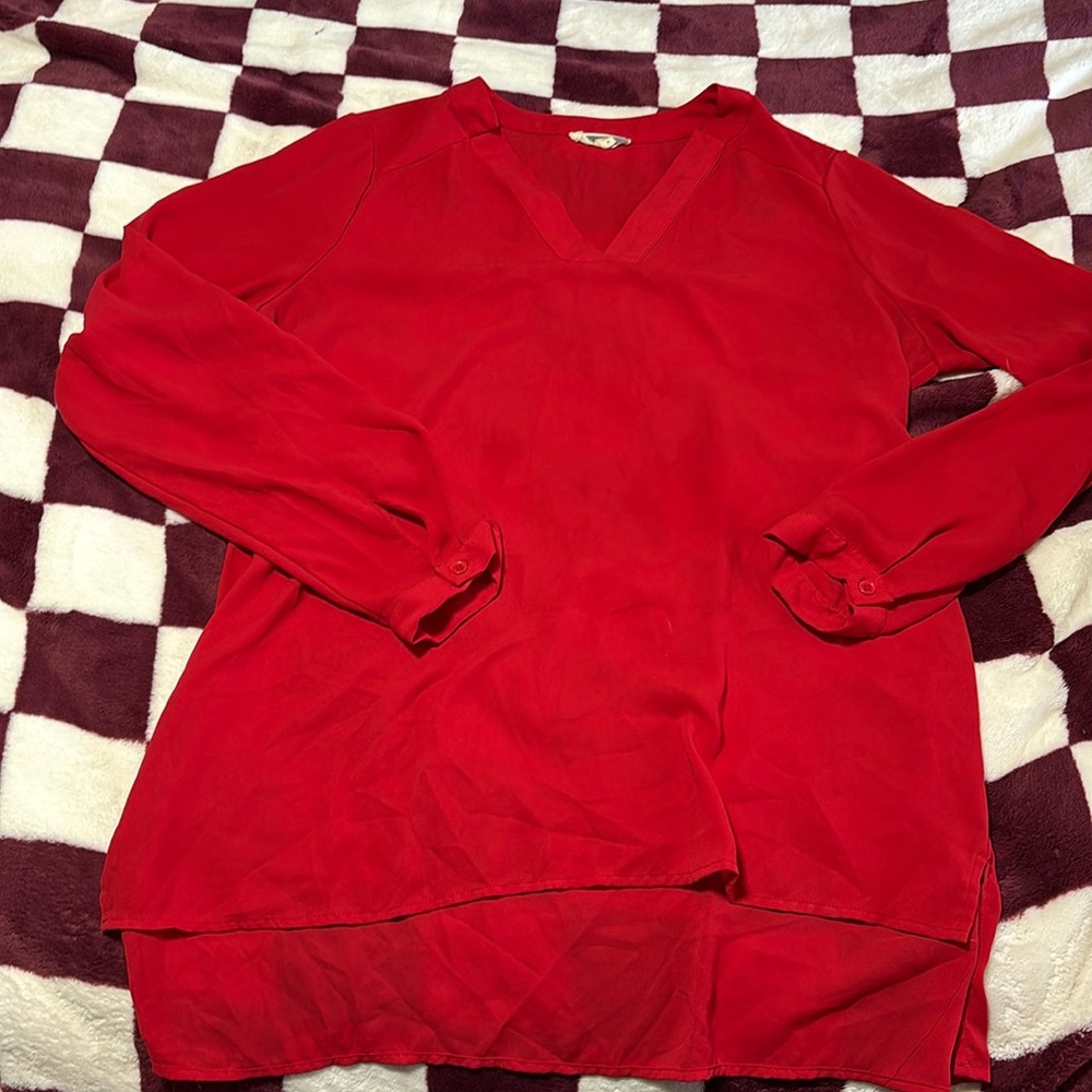 Red blouse 
Size Medium
